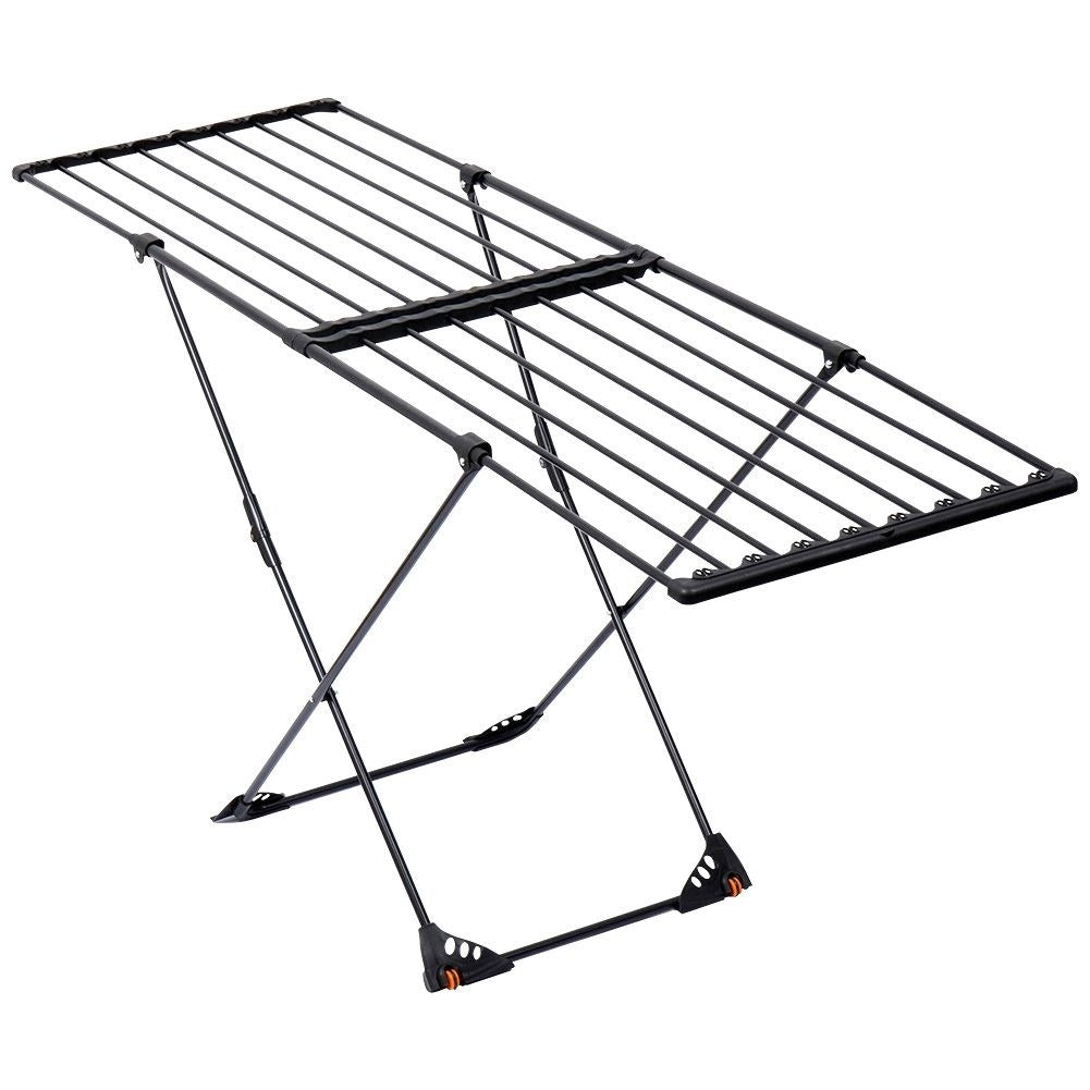 Extendable drying rack with adjustable drying surface 110-189 cm