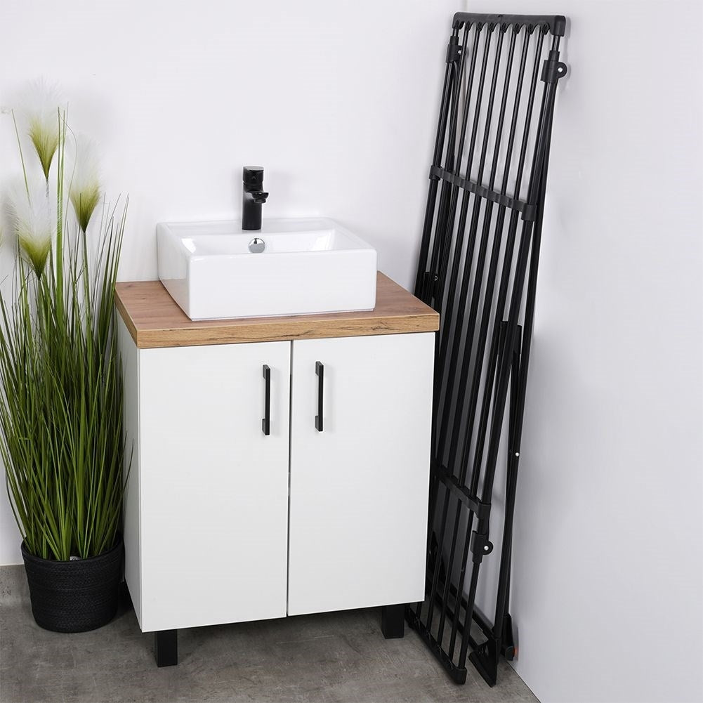 Extendable drying rack with adjustable drying surface 110-189 cm