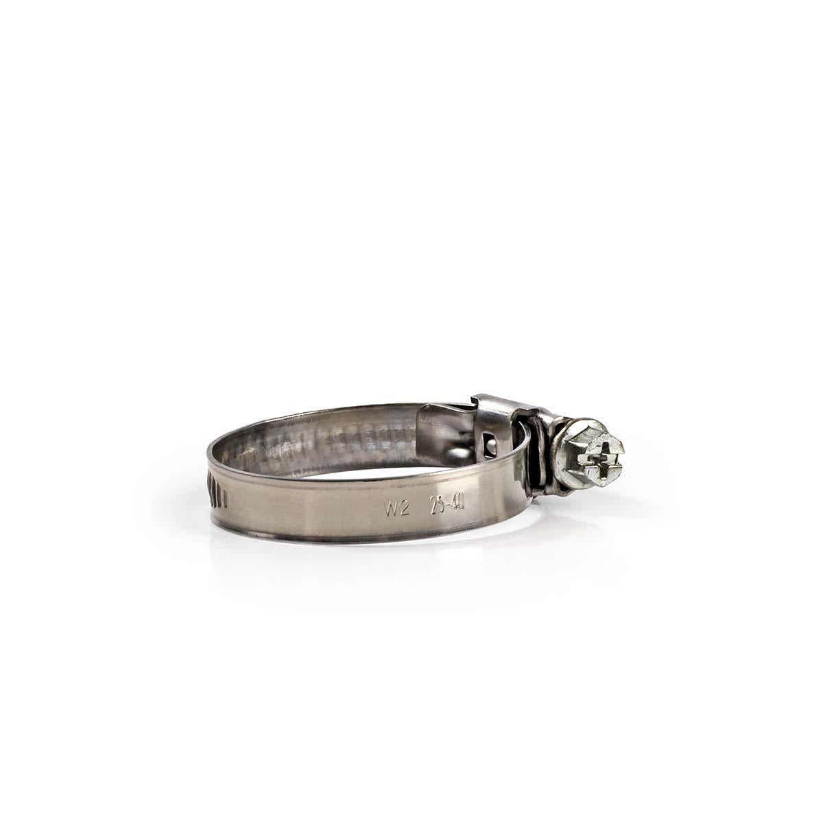 Extension piece with 2 hose clamps | 19mm | 19mm | Grey/Metal
