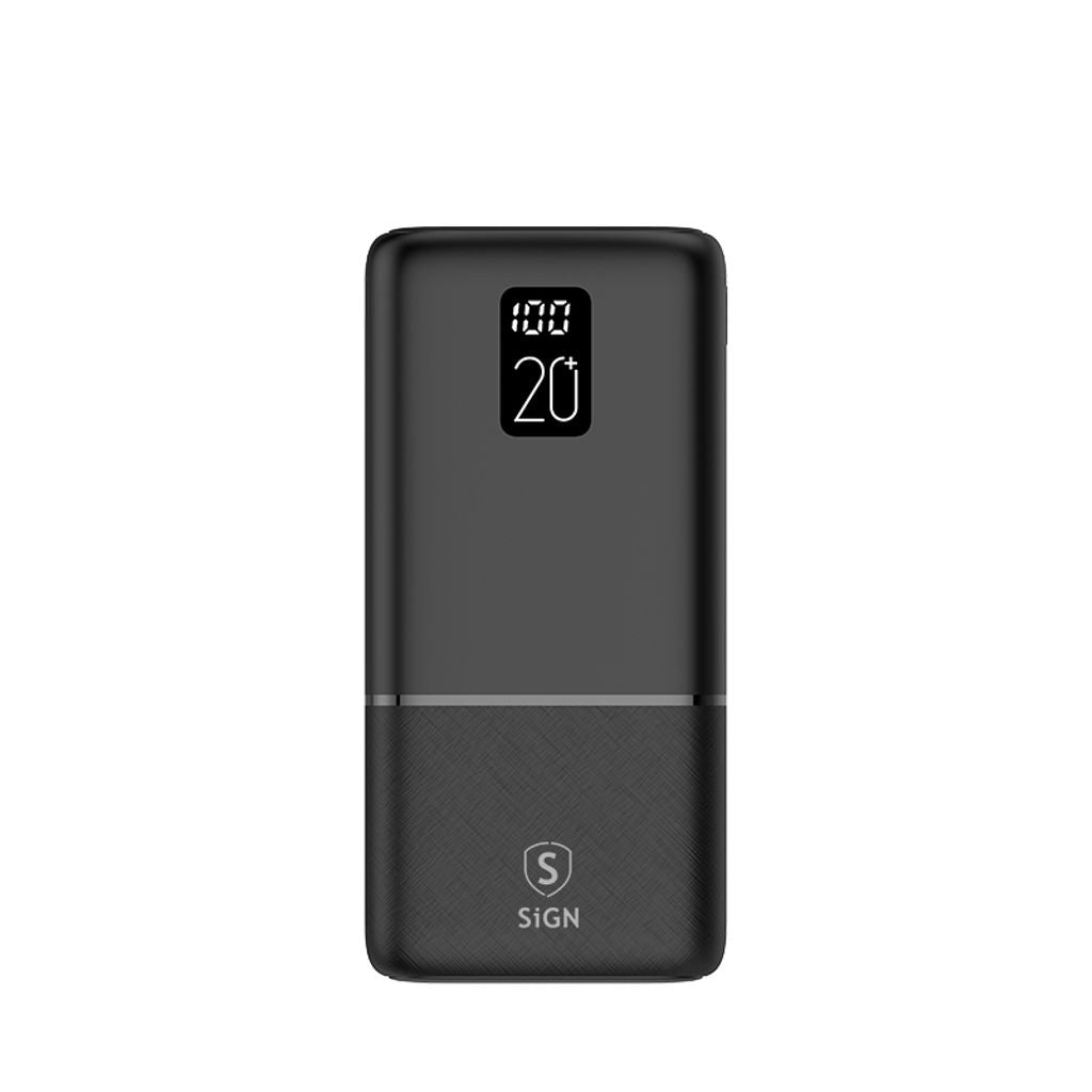 Extremely Powerful Q.C Powerbank 20,000mAh, 2.1A - Black