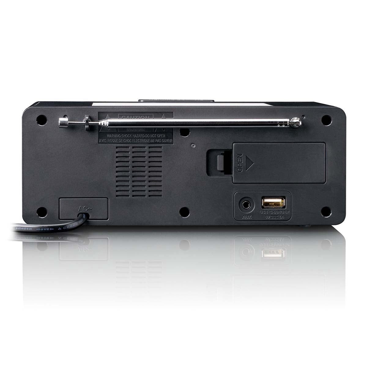 FM Clock Radio with LED Display and Night Light