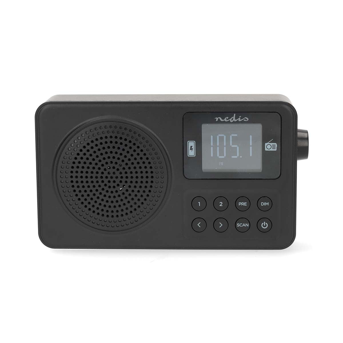 FM Radio | Portable Design | FM | Accu Powered / USB Powered | Digital | 2 W | Screen size: 1.77 " | Black White Screen | Bluetooth® | Headphone output | Alarm clock | Black