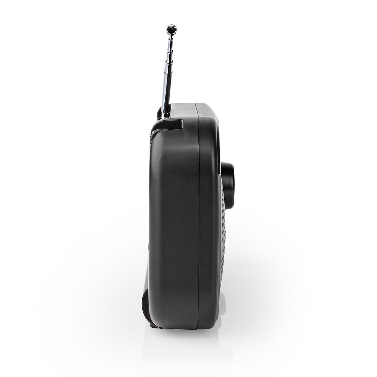 FM Radio | Portable design | AM / FM | Battery operated / Power adapter | Analog | 1.8 W| Black White Screen | Bluetooth® | Headphone jack | Carrying handle | Grey/Black