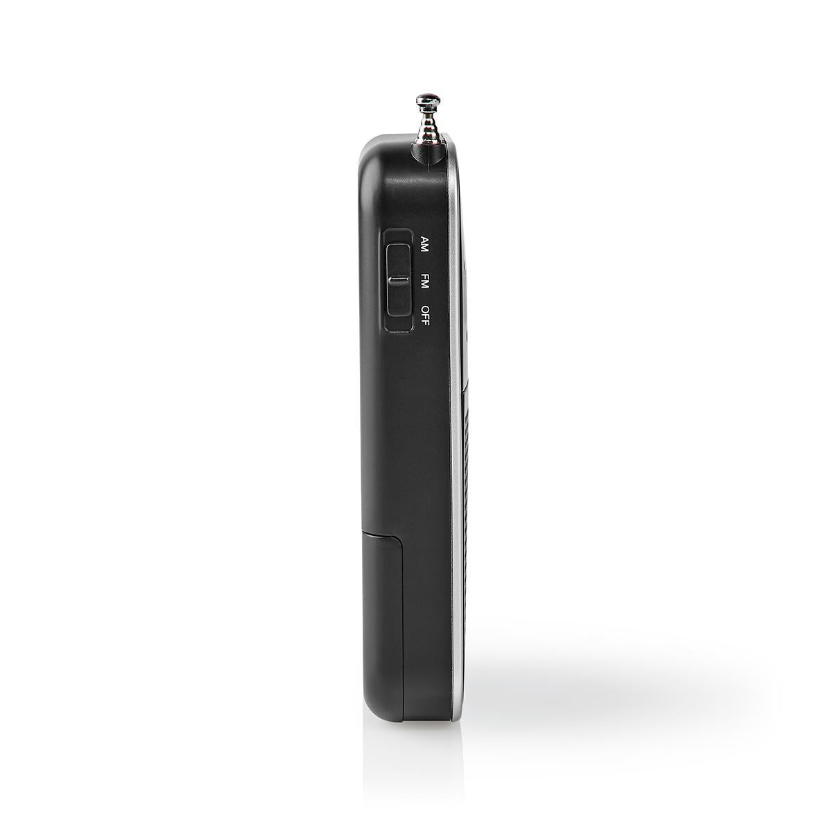 FM Radio | Portable design | AM / FM | Battery powered | Analog | 1.5 W| Black White Screen | Bluetooth® | Headphone jack | Aluminum / Black
