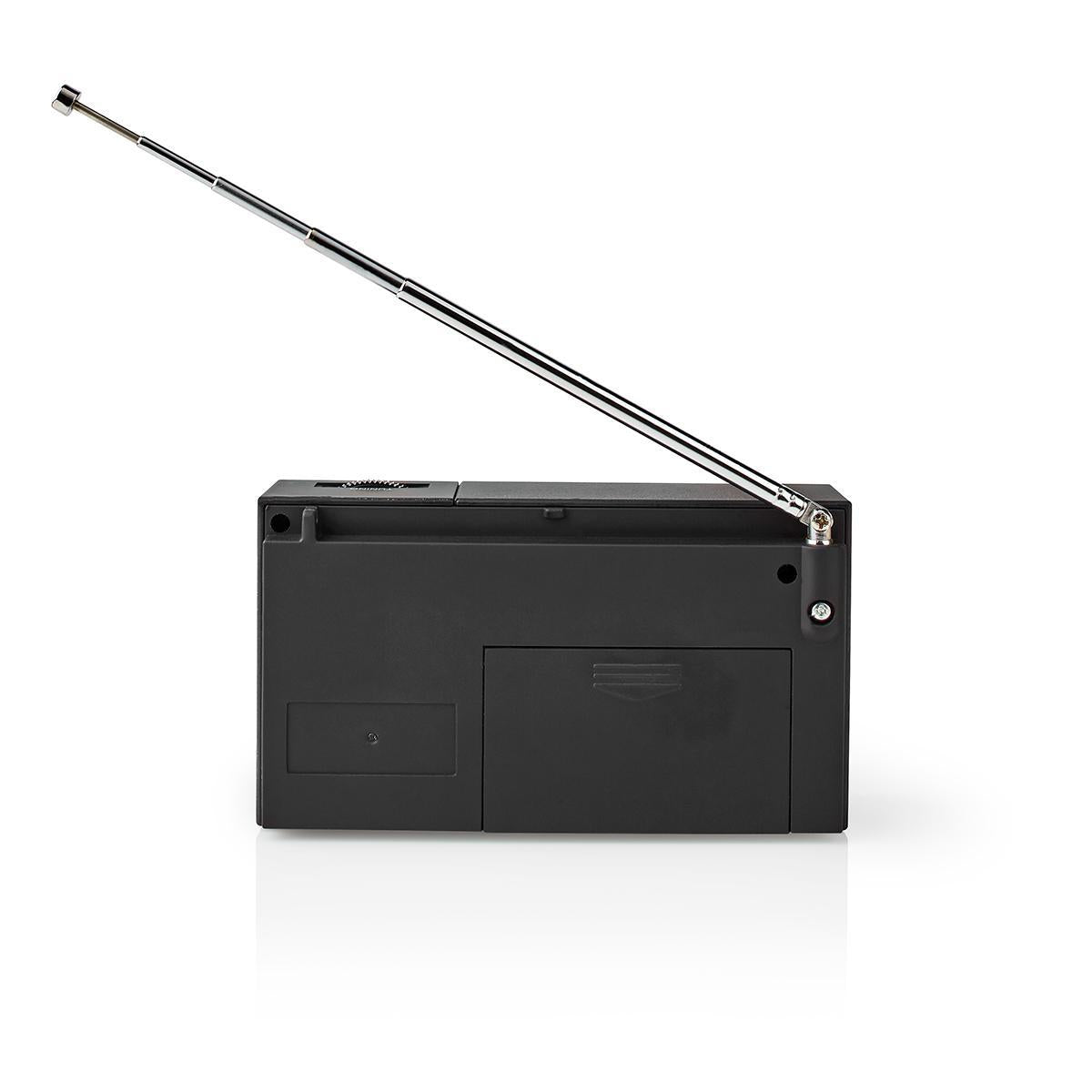 FM Radio | Portable design | AM / FM | Battery powered | Analog | 1.5 W| Black White Screen | Bluetooth® | Headphone jack | Black