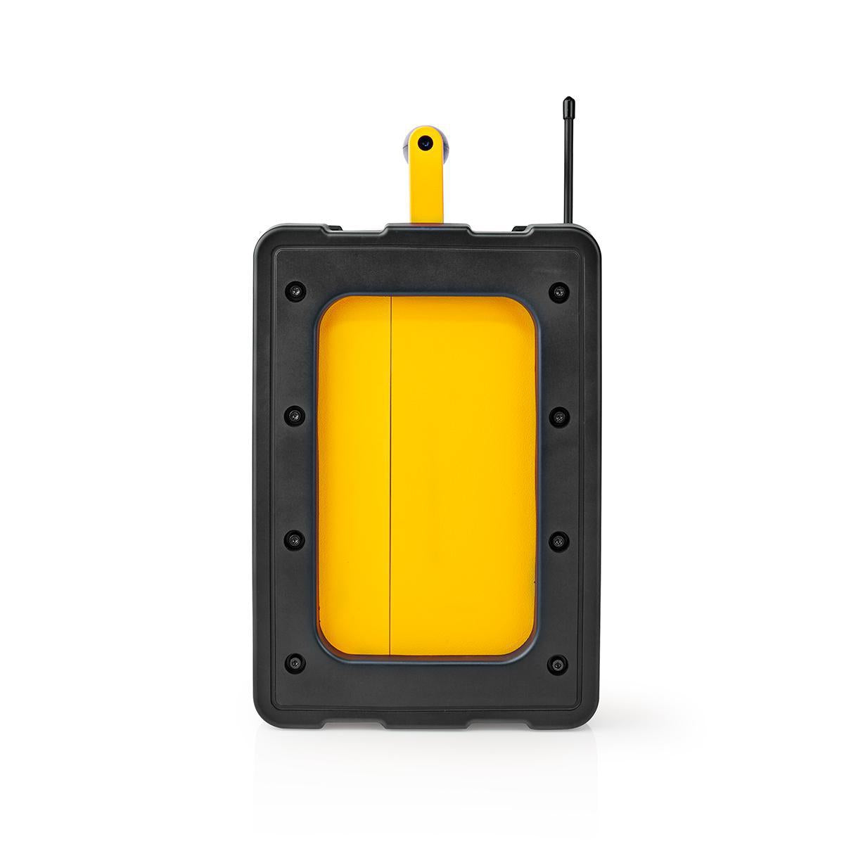 FM Radio | Radio at the Workplace | FM | Battery operated / Power adapter | Digital | 15 W| Screen Size: 2.2 " | Blue White Screen | Bluetooth® | IPX5 | Carrying Handle | Yellow / Black