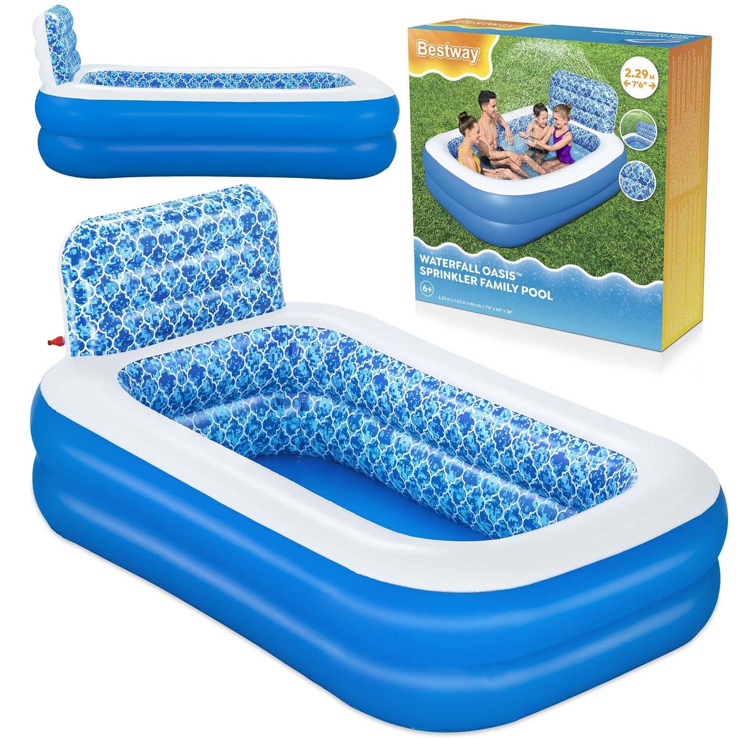 Family inflatable pool 229 x 152 x 96 cm Bestway 54451