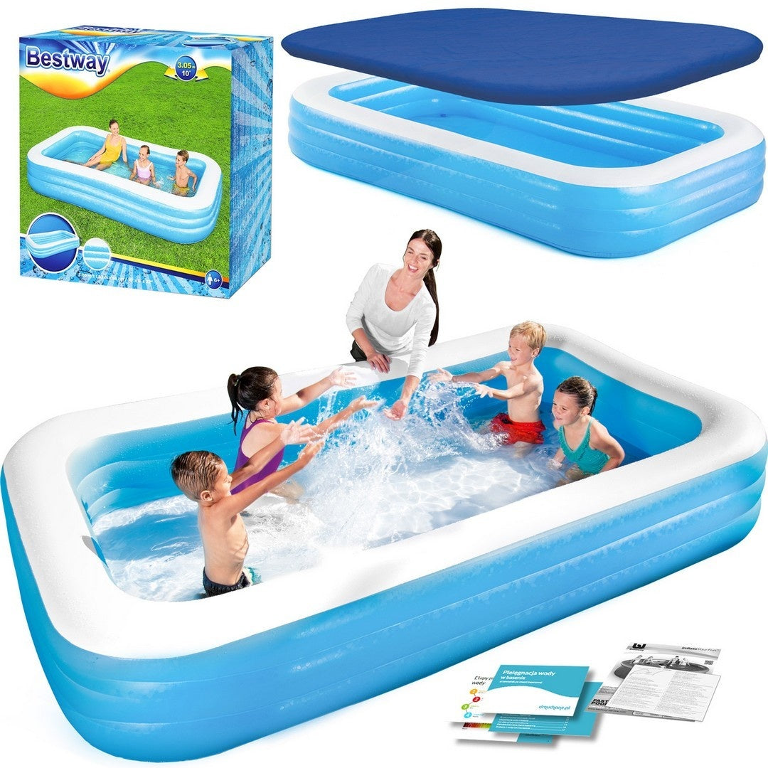 Family inflatable pool 305 x 183 x 56 cm 2in1 Bestway 54009