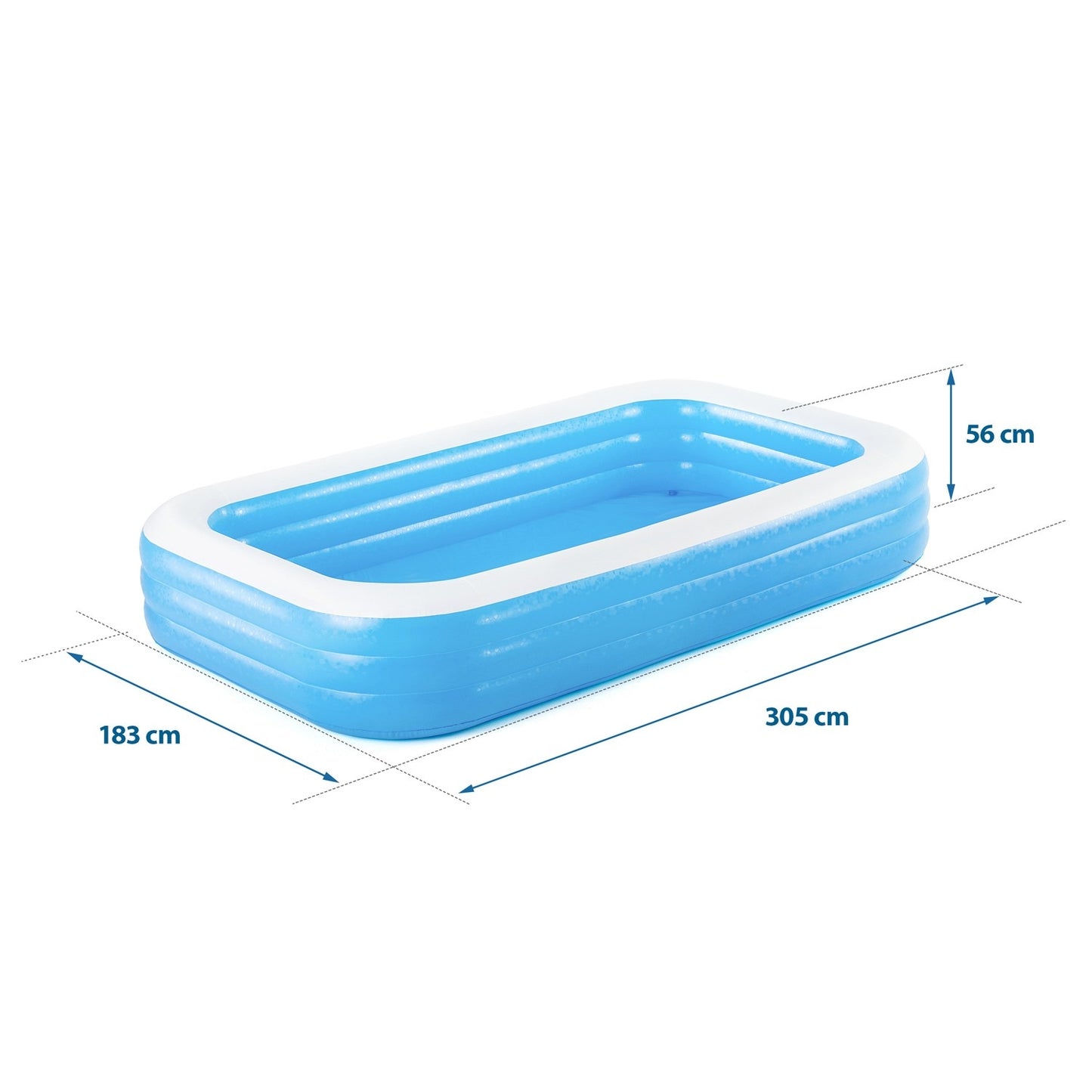 Family inflatable pool 305x183x56cm Bestway 54009