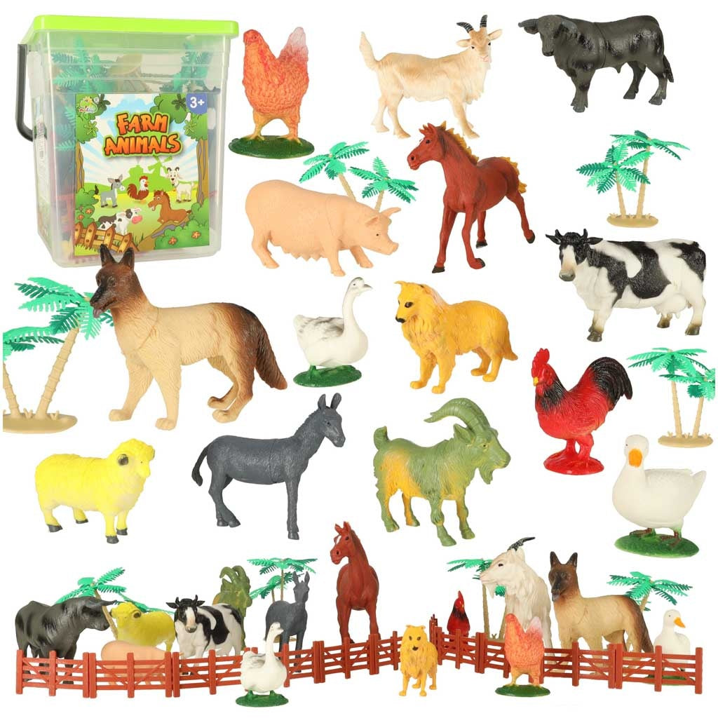 Farm animal figures 14pcs + accessories