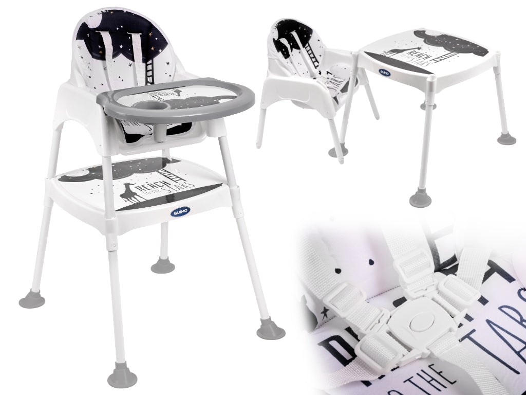 Feeding chair stool table chair 3in1 stars