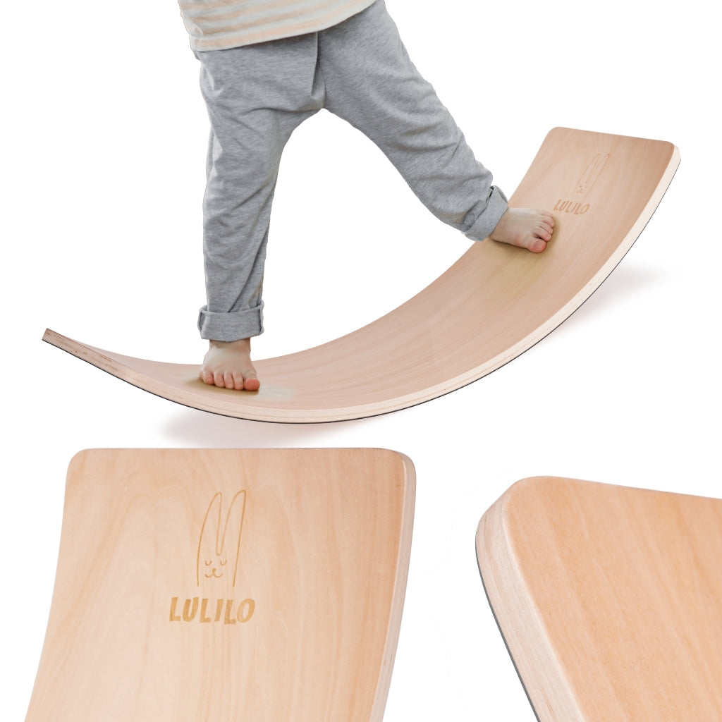 Felt balancing rocker board