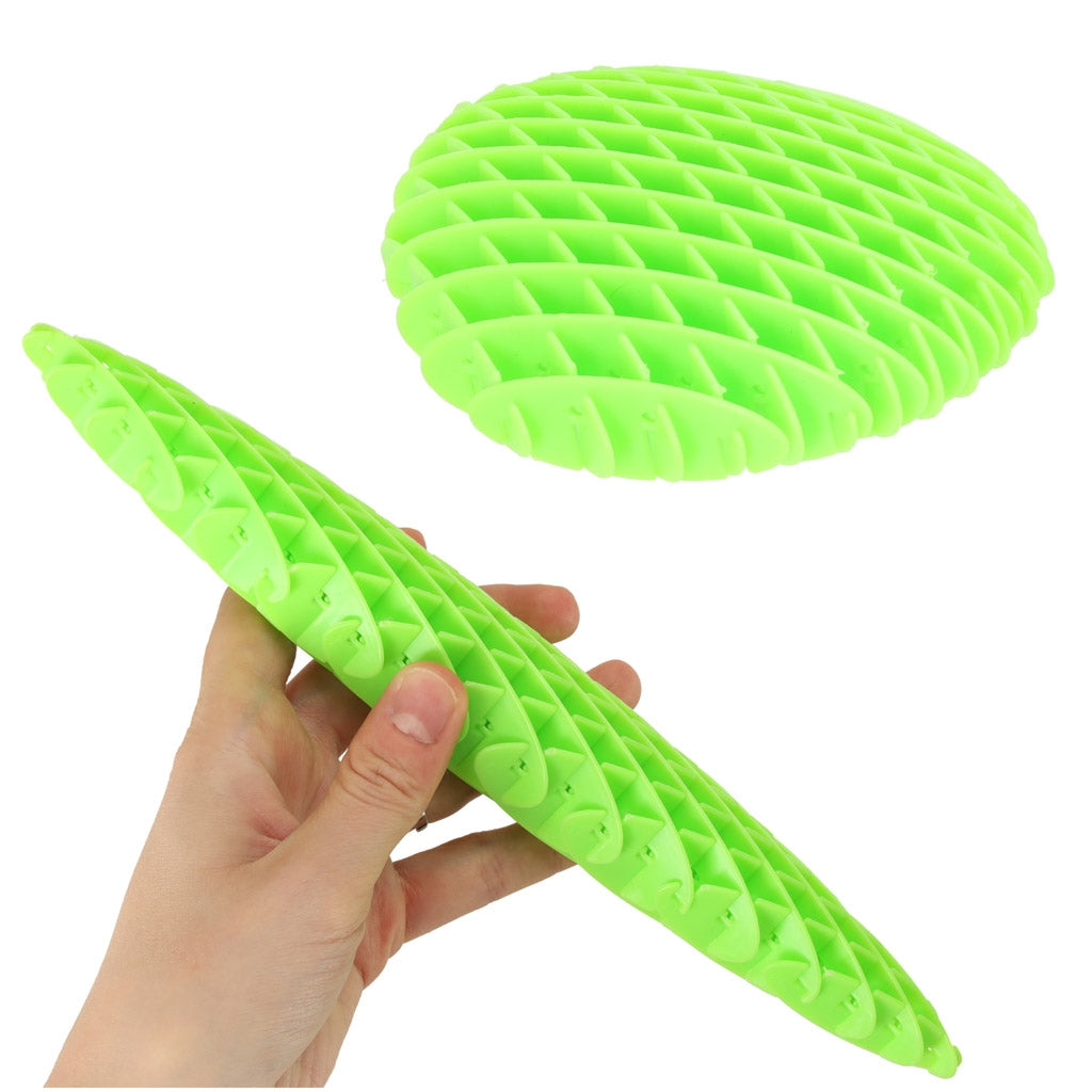 Fidge Worm sensory anti-stress stretching toy green