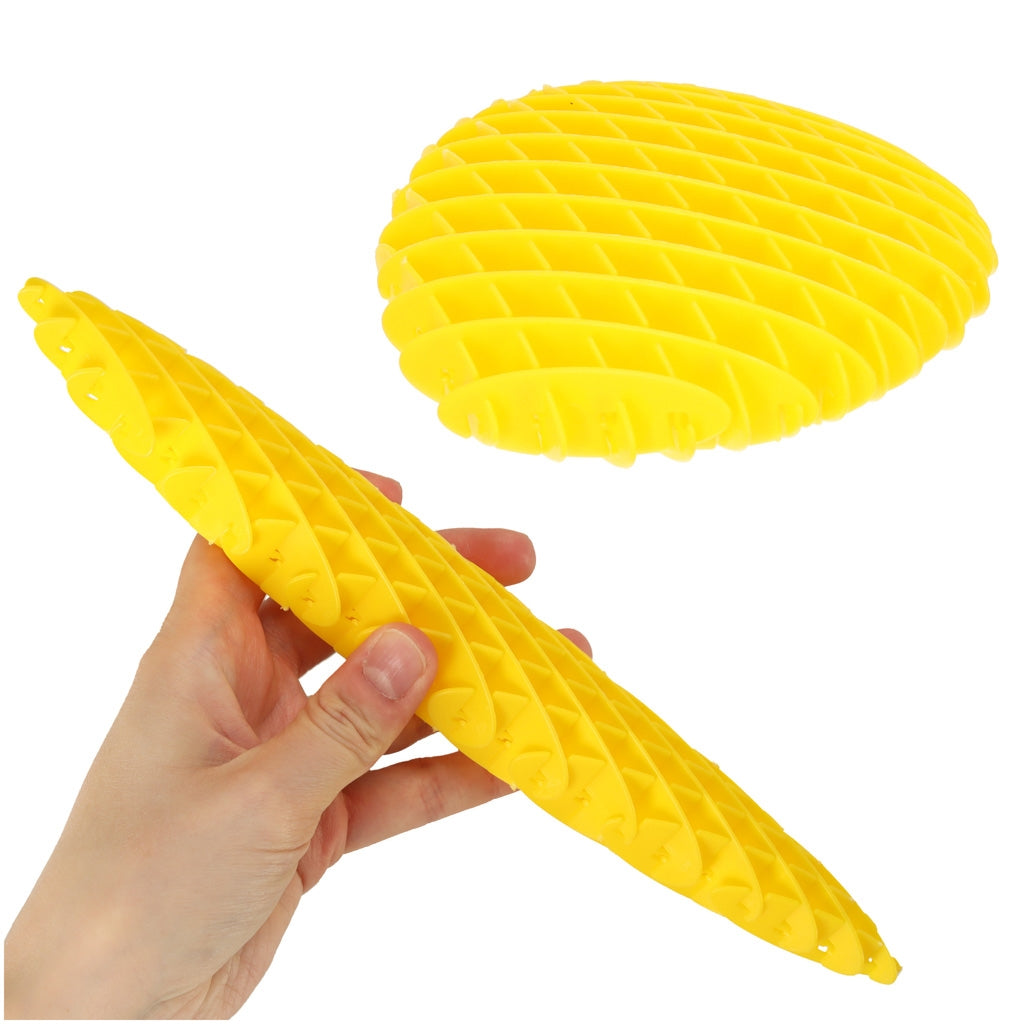 Fidge Worm sensory anti-stress stretching toy yellow