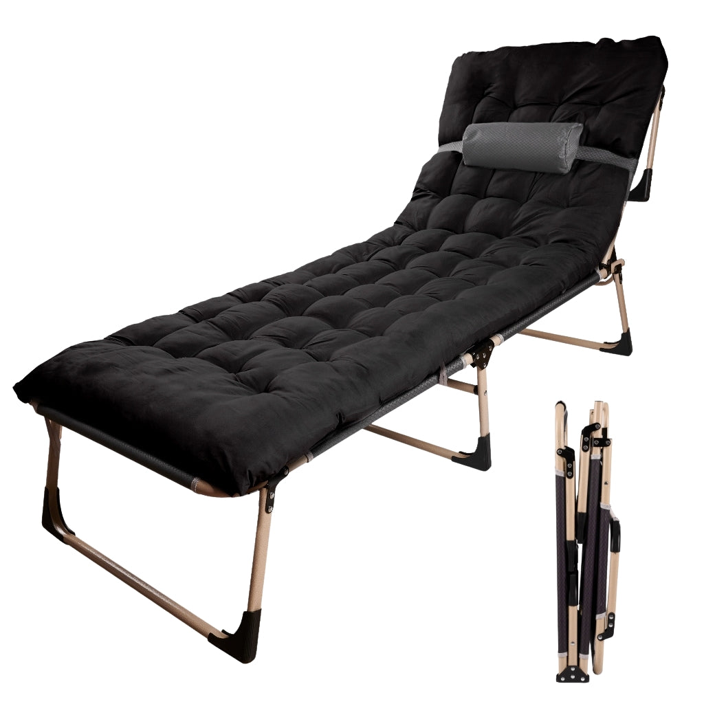 Field folding travel bed 198 black