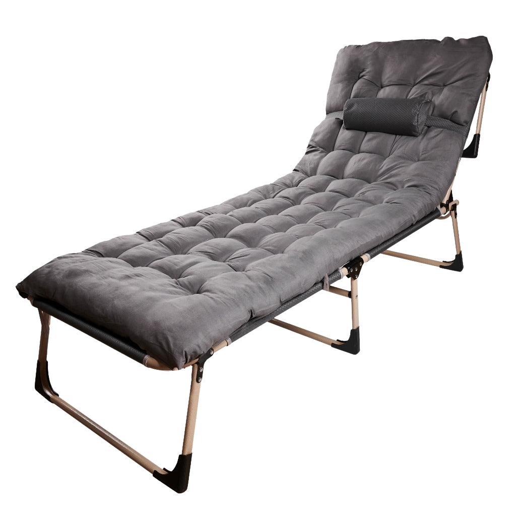 Field folding travel bed 198 dark gray