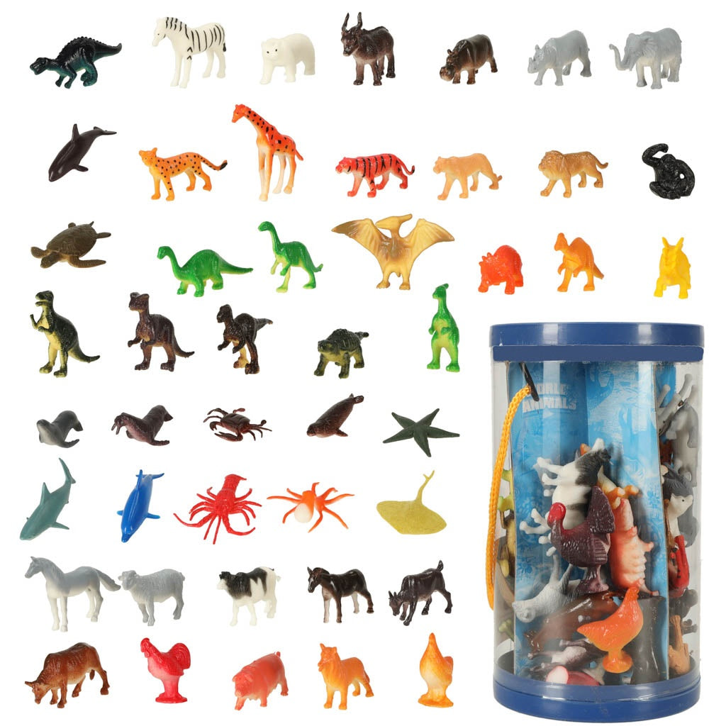 Figures sea animals wild dinosaurs set mix 48pcs
