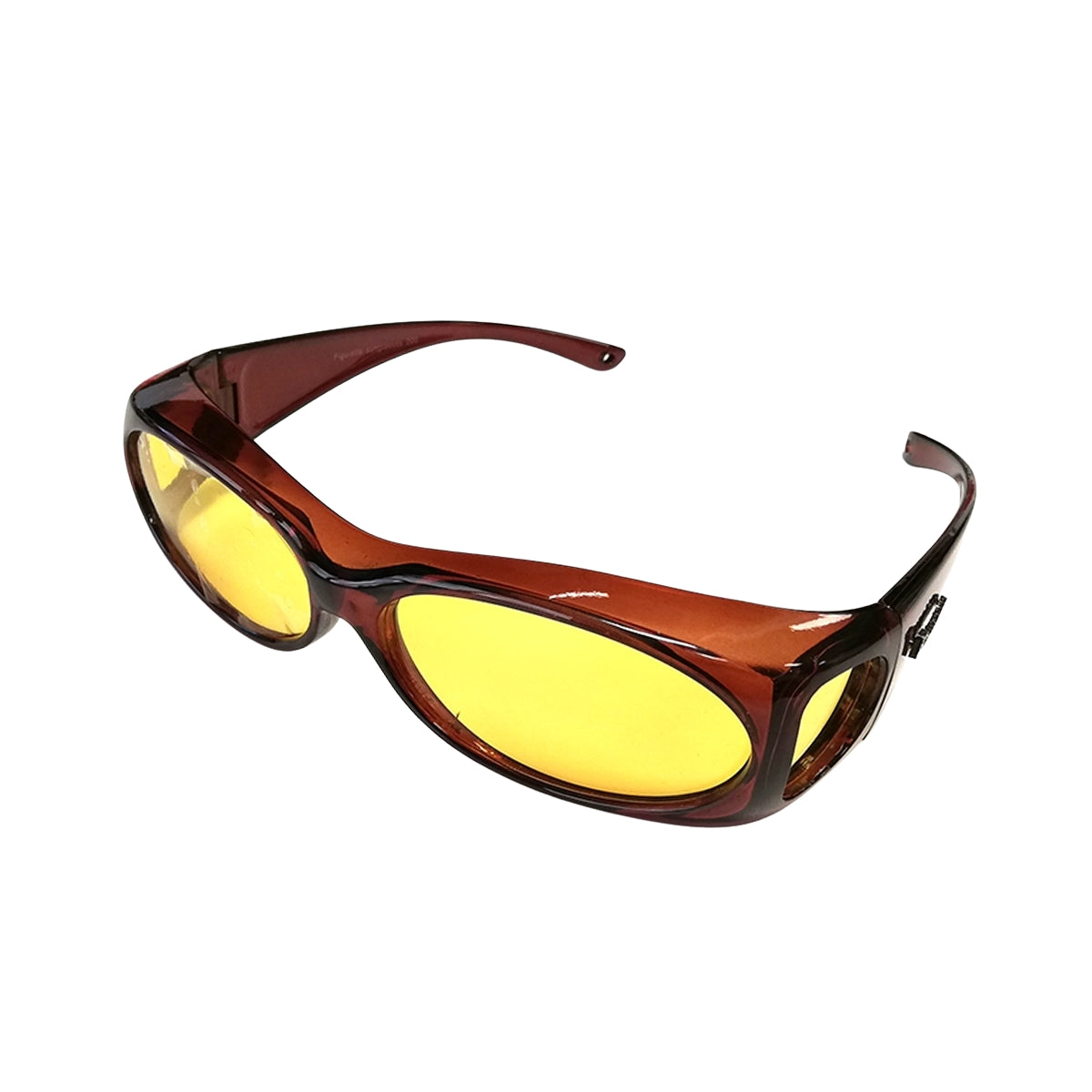 Figuretta - HD Glasses Fitover Sunglasses - Cognac