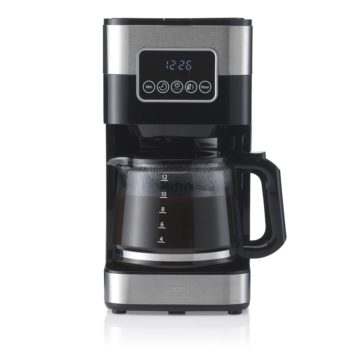 Filter Coffee Maker, 1.5L Stainless Steel, Drip Stop