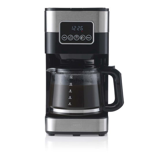 Filter Coffee Maker, 1.5L Stainless Steel, Drip Stop