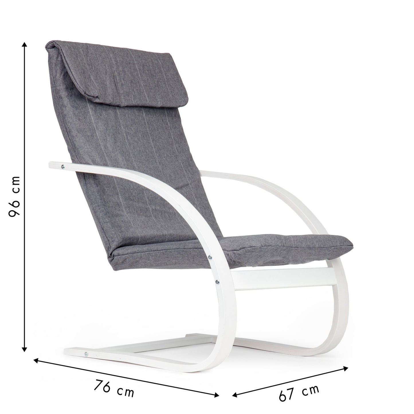 Finnish rocking armchair, daybed and lounger for the living room