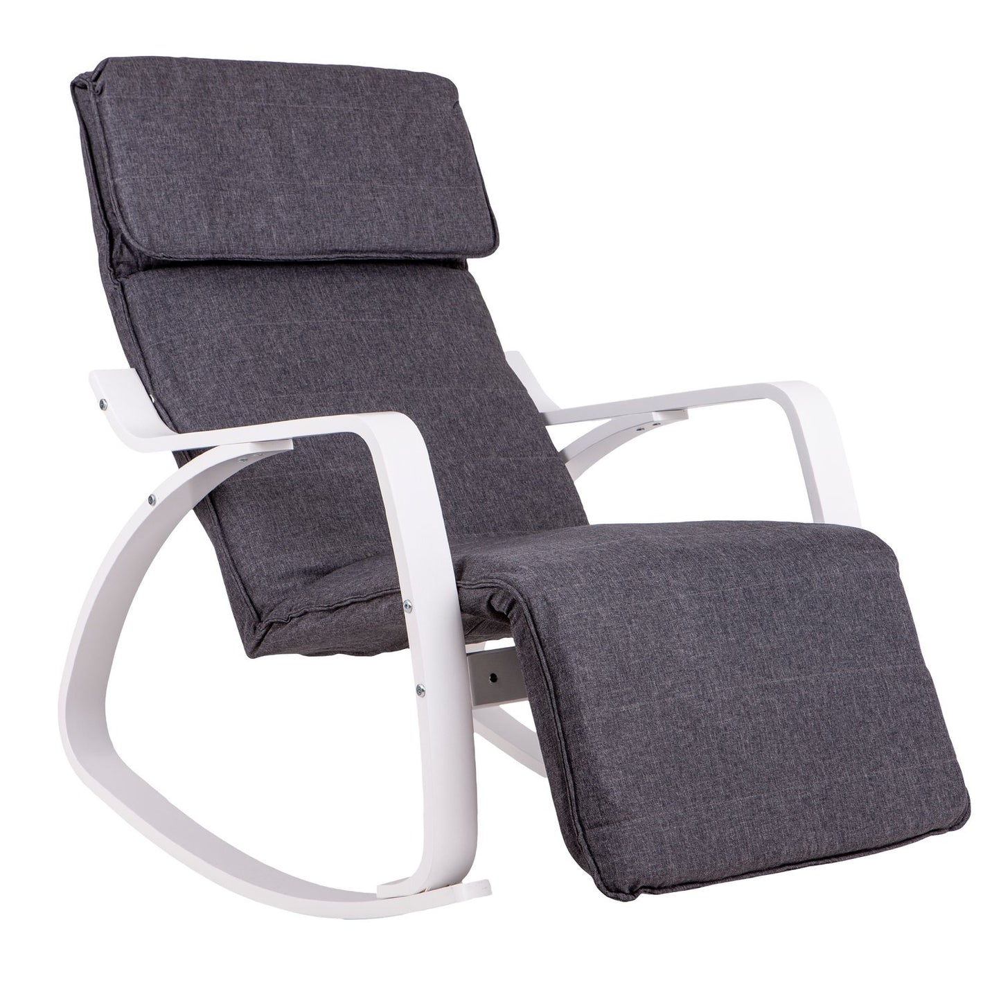 Finnish rocking armchair with a footrest
