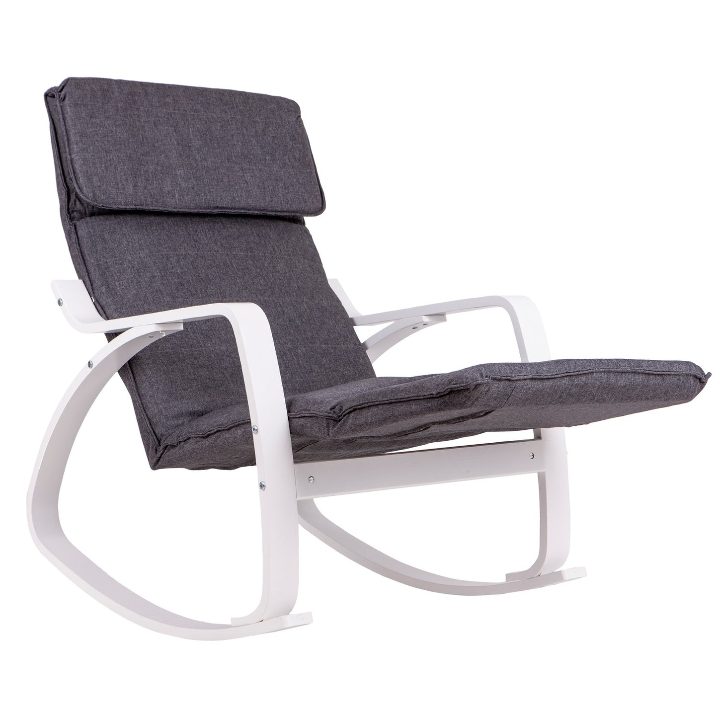 Finnish rocking armchair with a footrest