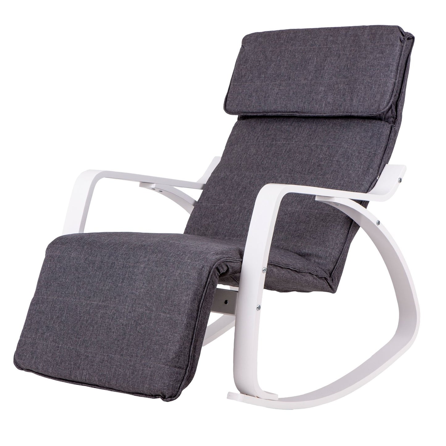 Finnish rocking armchair with a footrest