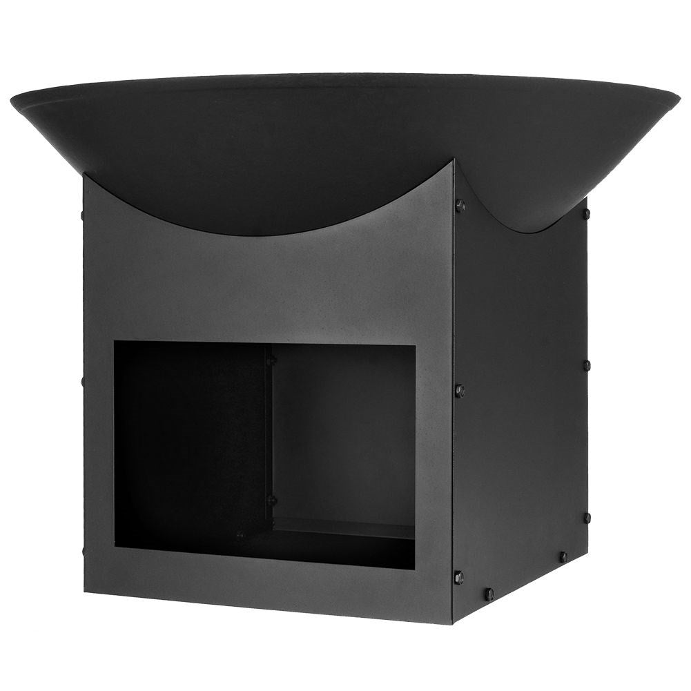 Fireplace for Garden with Wood Storage
