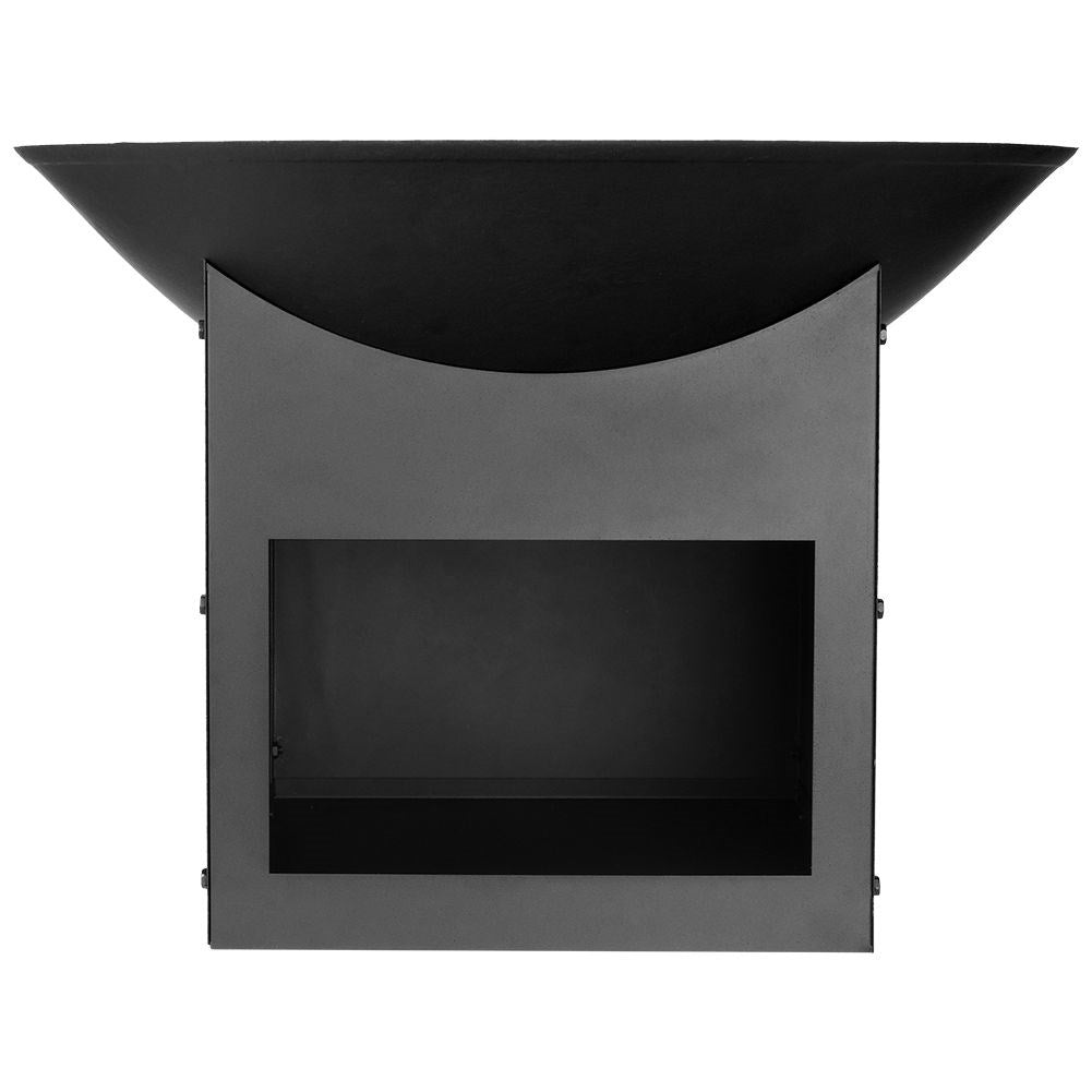 Fireplace for Garden with Wood Storage