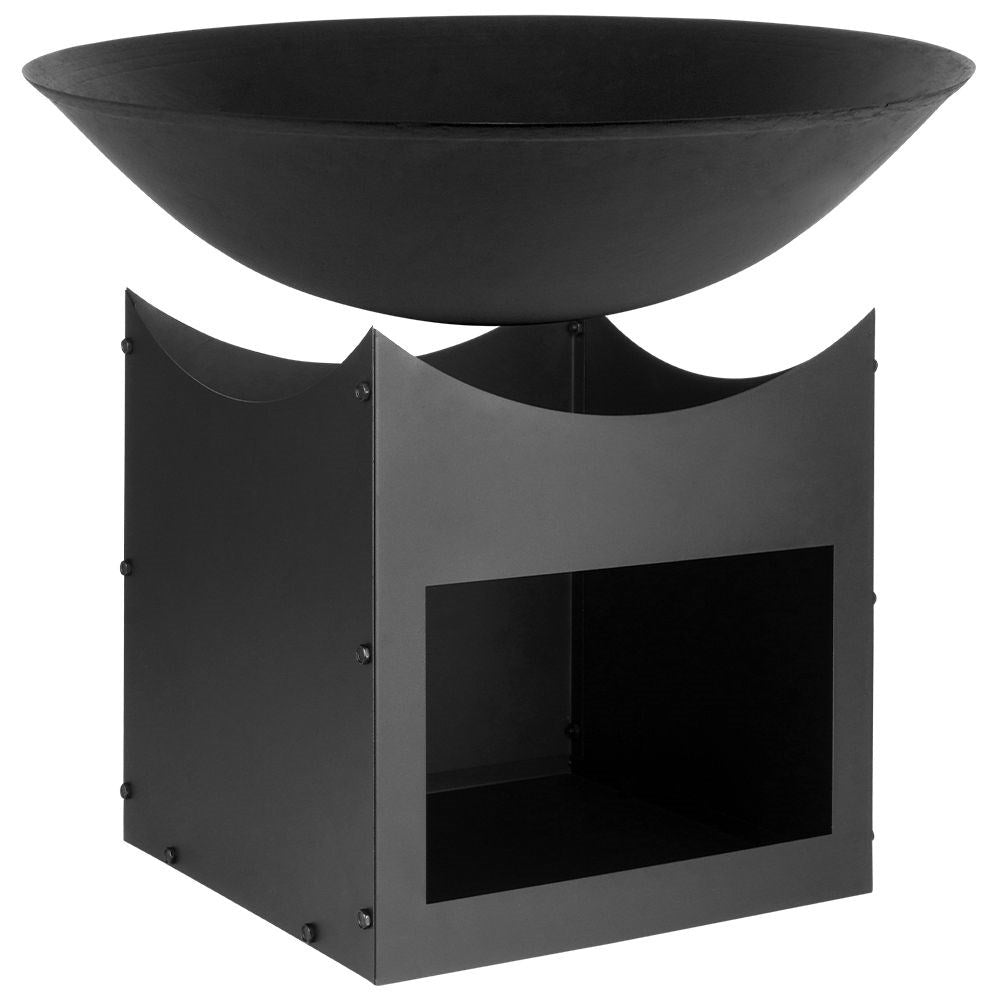 Fireplace for Garden with Wood Storage