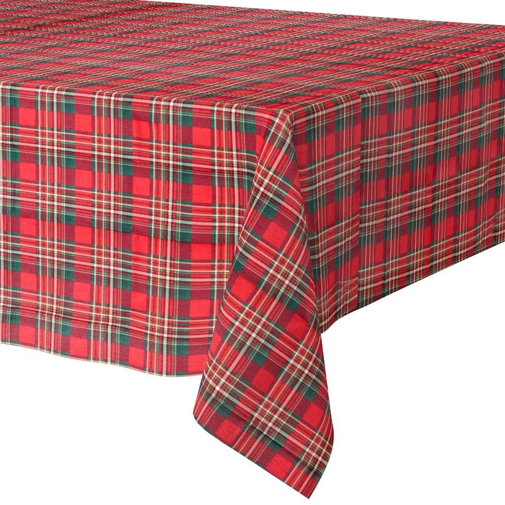 Fireproof blanket with red and green checkered pattern 130x180 cm