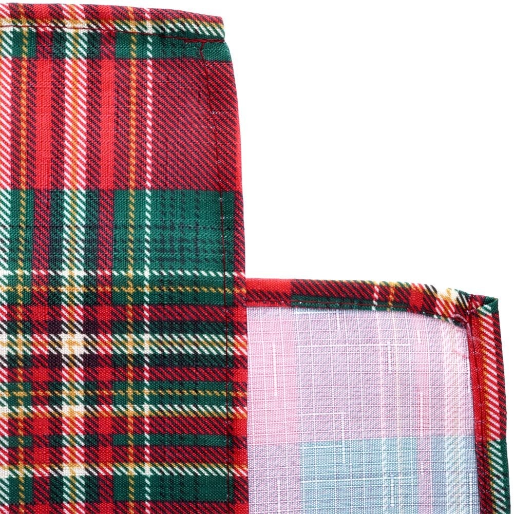 Fireproof blanket with red and green checkered pattern 130x180 cm