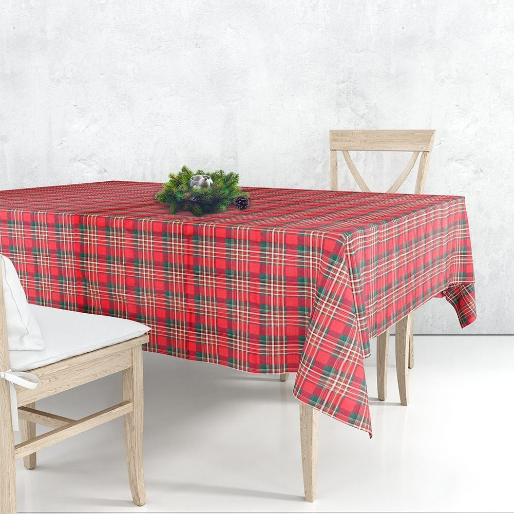 Fireproof blanket with red and green checkered pattern 130x180 cm