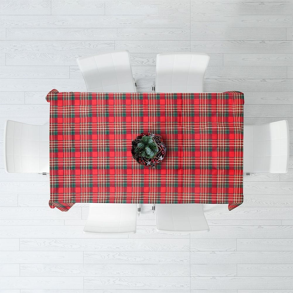 Fireproof blanket with red and green checkered pattern 130x180 cm