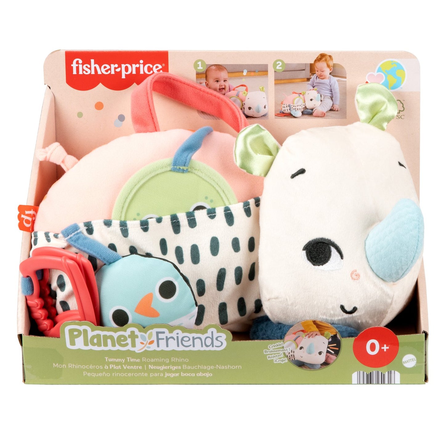 Fisher-Price Tummy Time Roaming Rhino