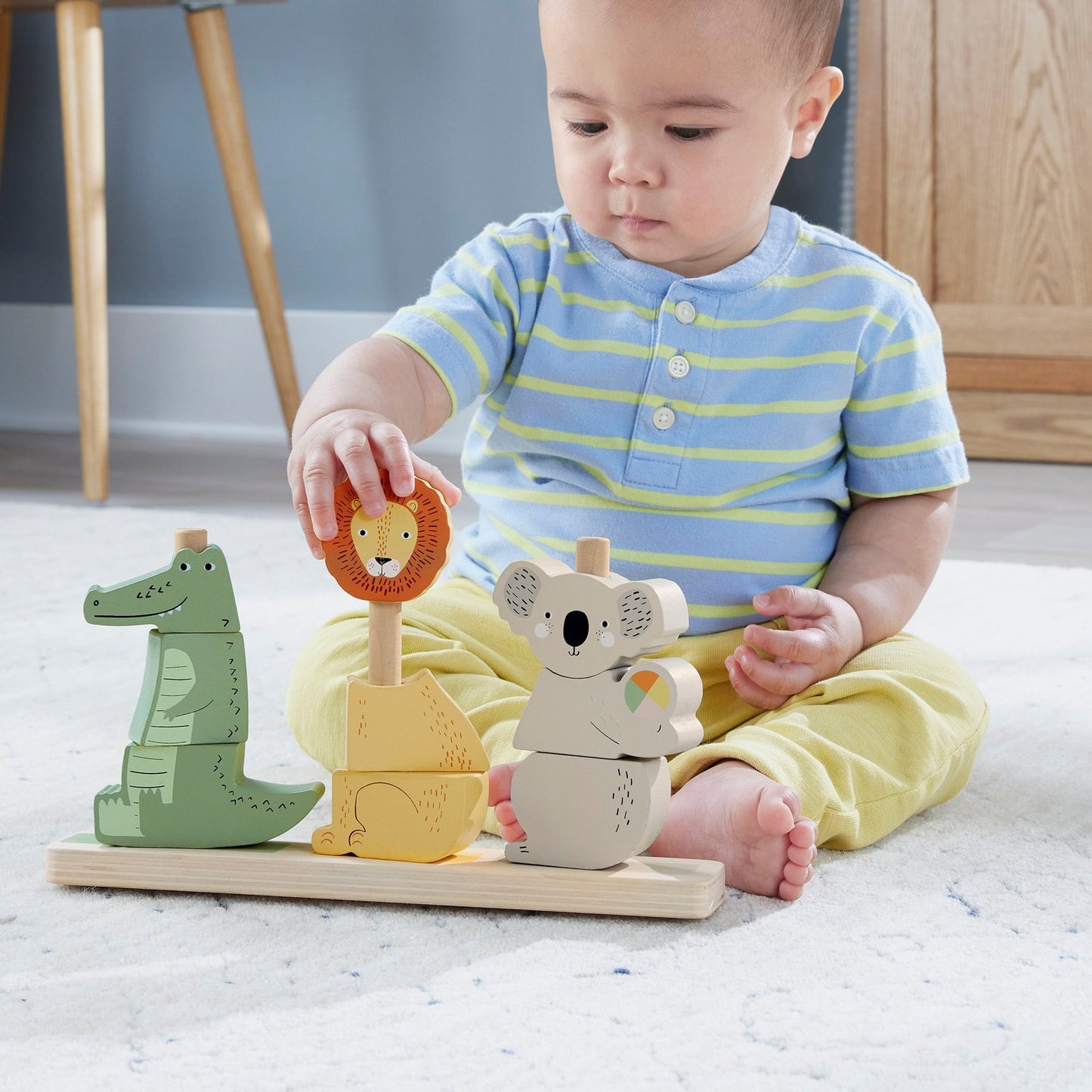 Fisher-Price Wooden Stack & Sort Animals