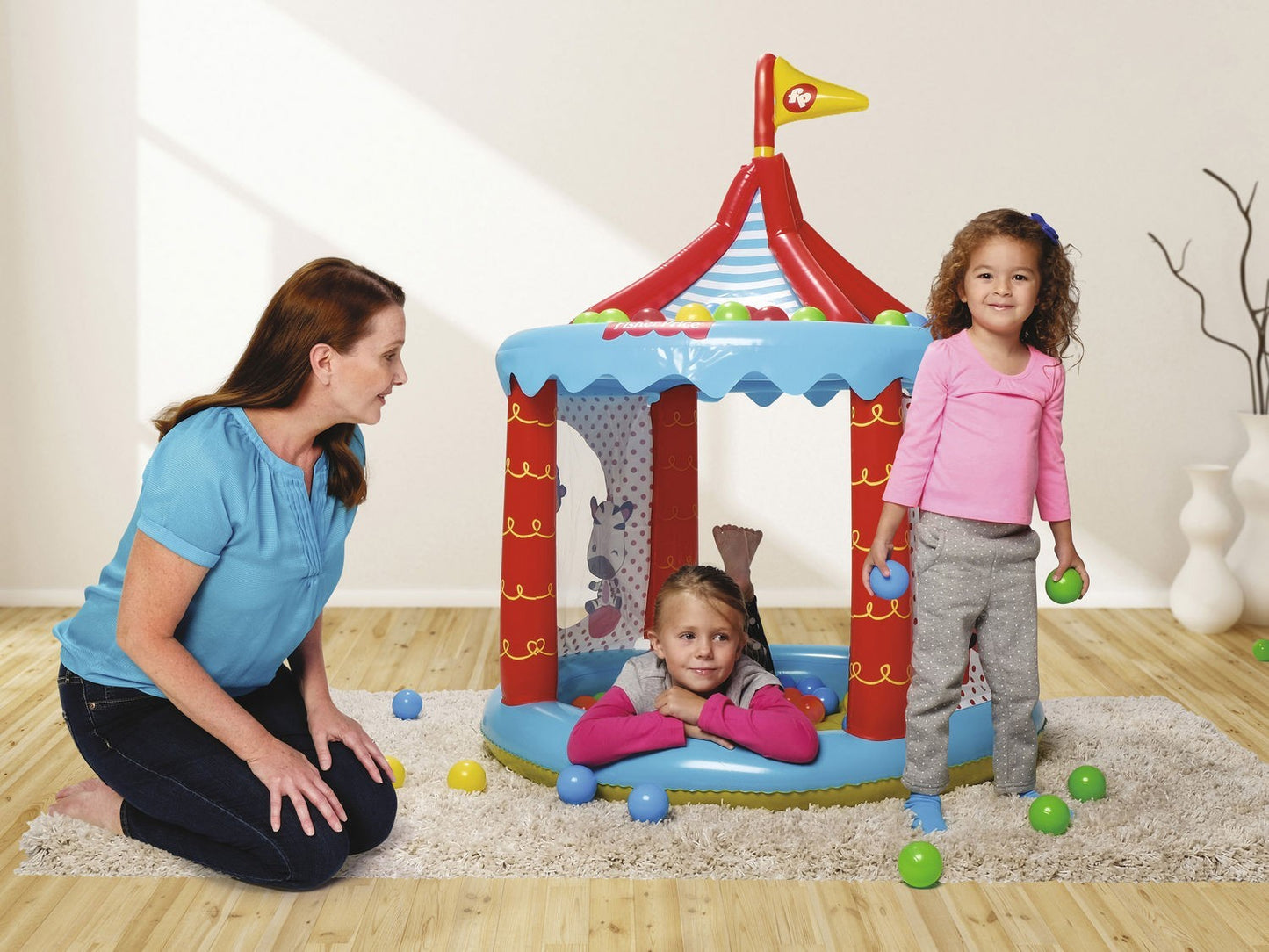 Fisher Price shower tray with roof 104 x 137 cm Bestway 93505