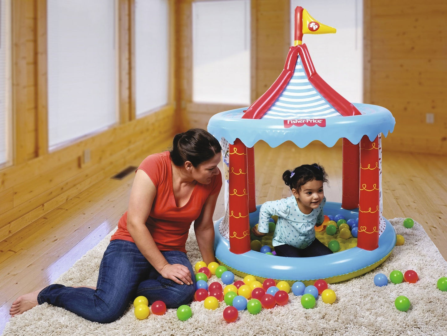 Fisher Price shower tray with roof 104 x 137 cm Bestway 93505
