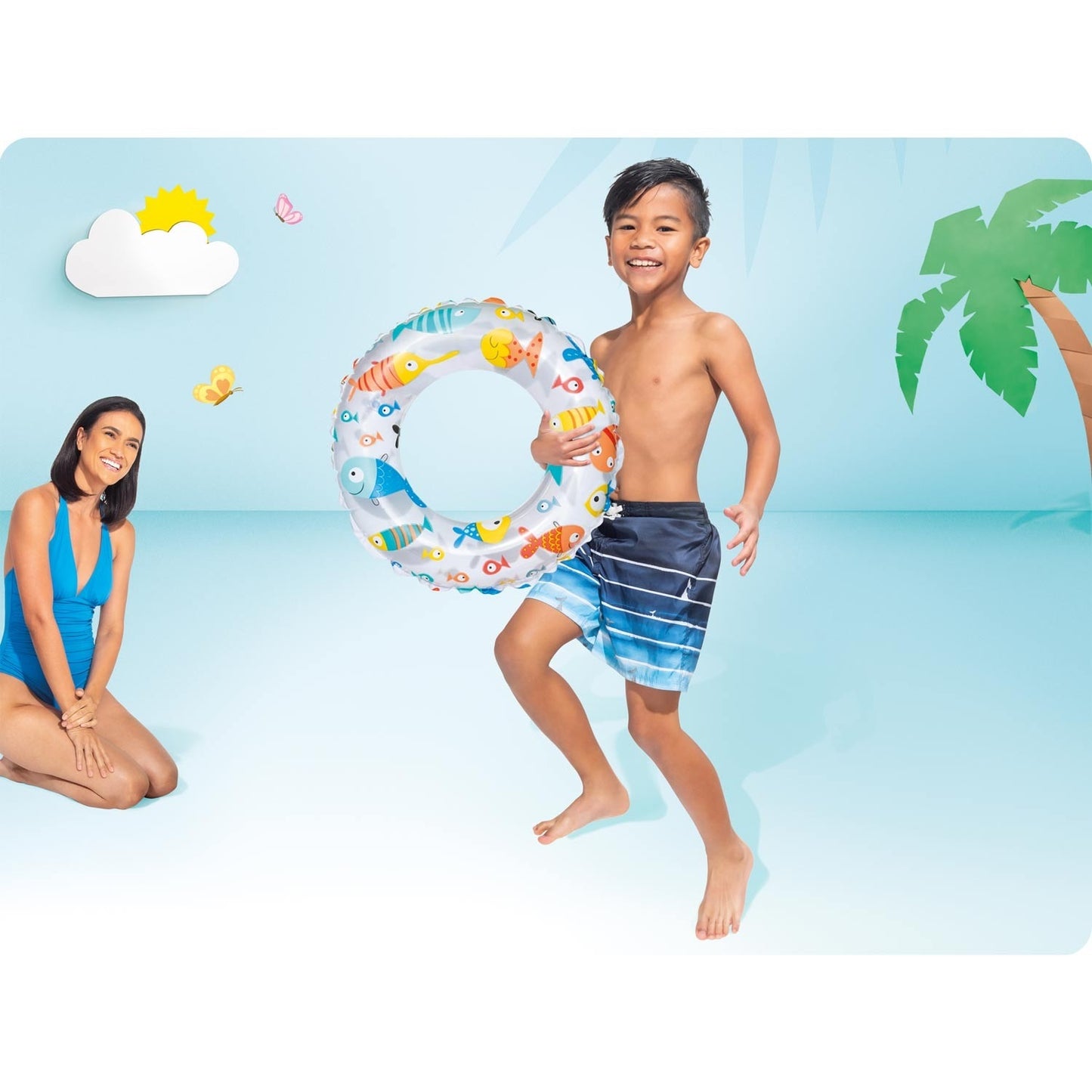 Fish swimming ring 61 cm INTEX 59241