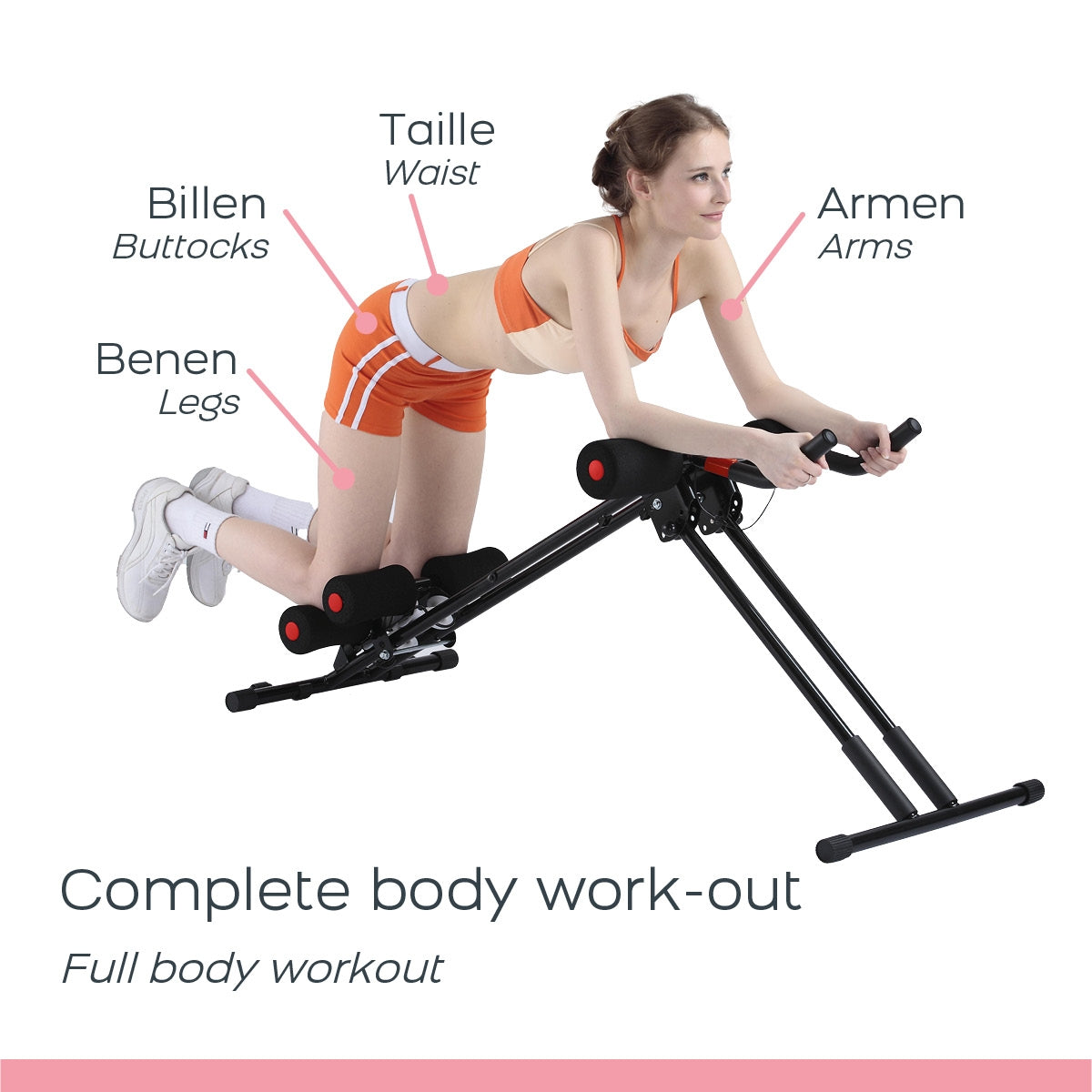 Fitness Device with Resistance Bands for Home Workouts