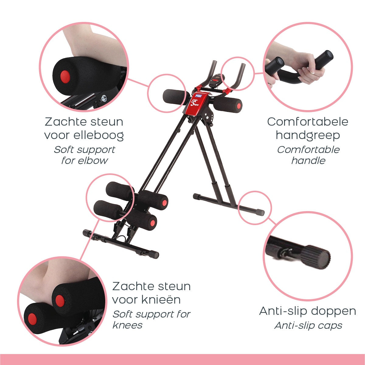 Fitness Device with Resistance Bands for Home Workouts