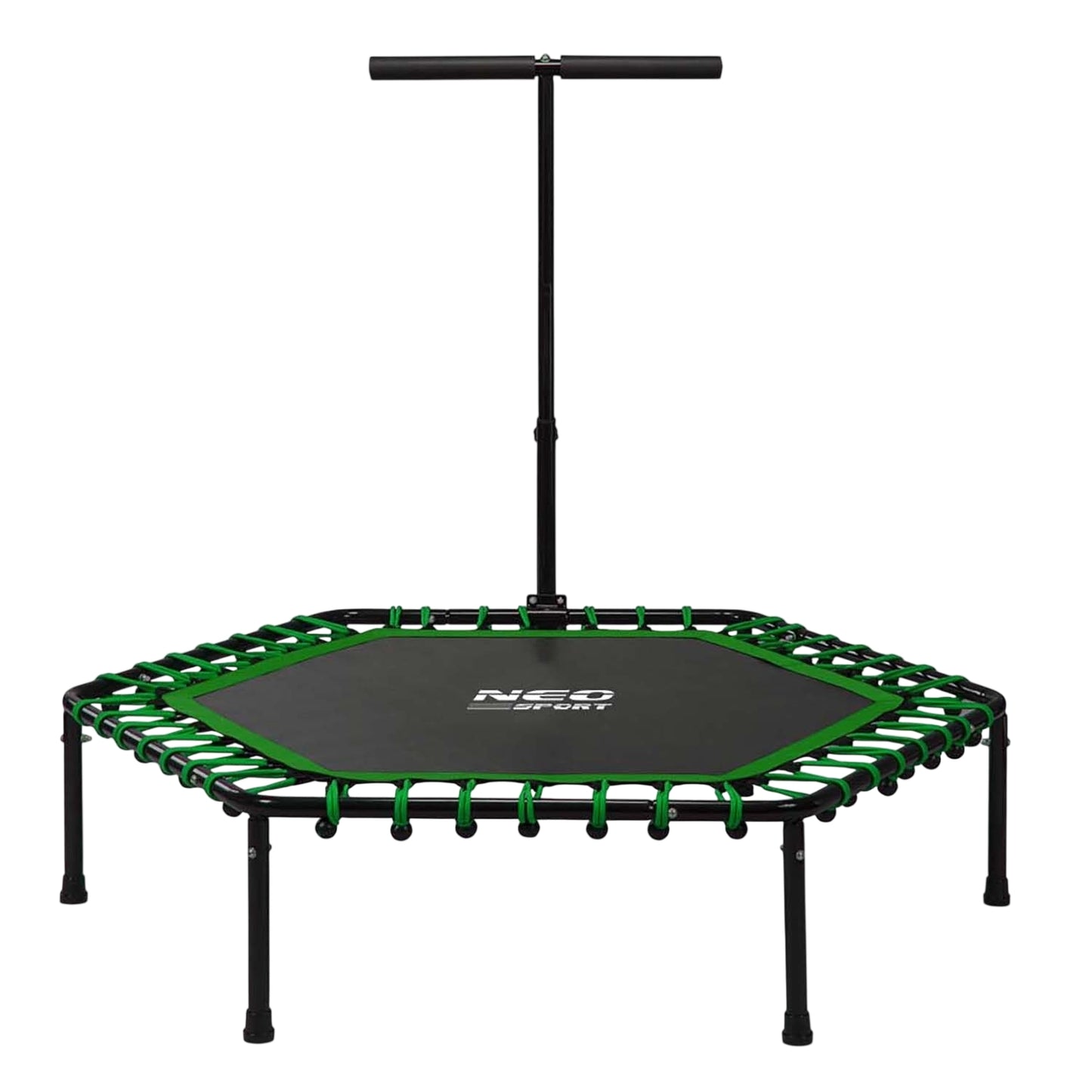 Fitness Trampoline with Handle 127 cm Neo-Sport - Hexagonal Green