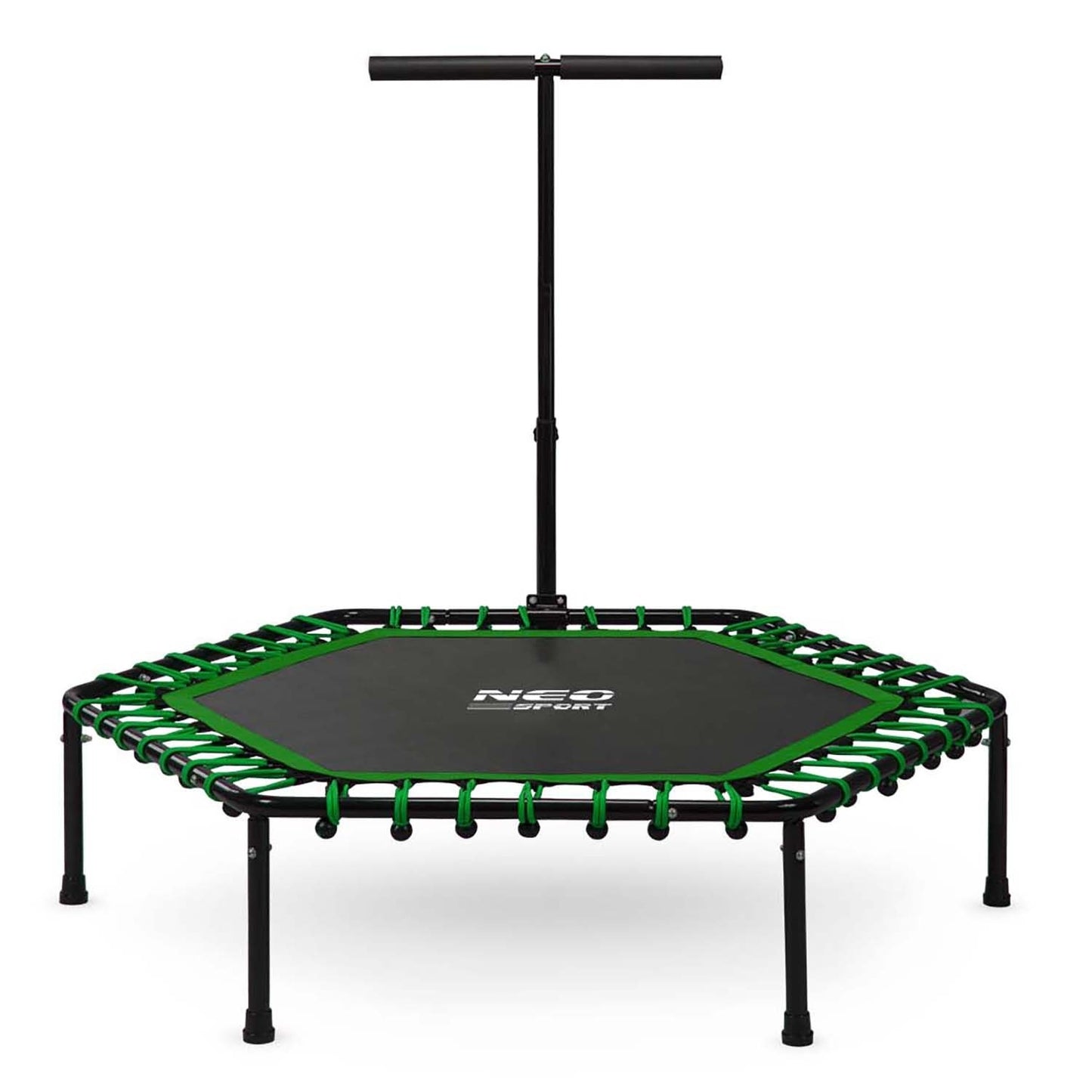 Fitness Trampoline with Handle 127 cm Neo-Sport - Hexagonal Green