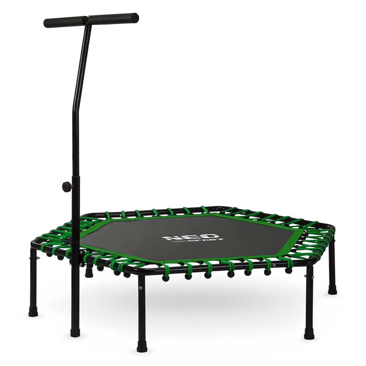 Fitness Trampoline with Handle 127 cm Neo-Sport - Hexagonal Green