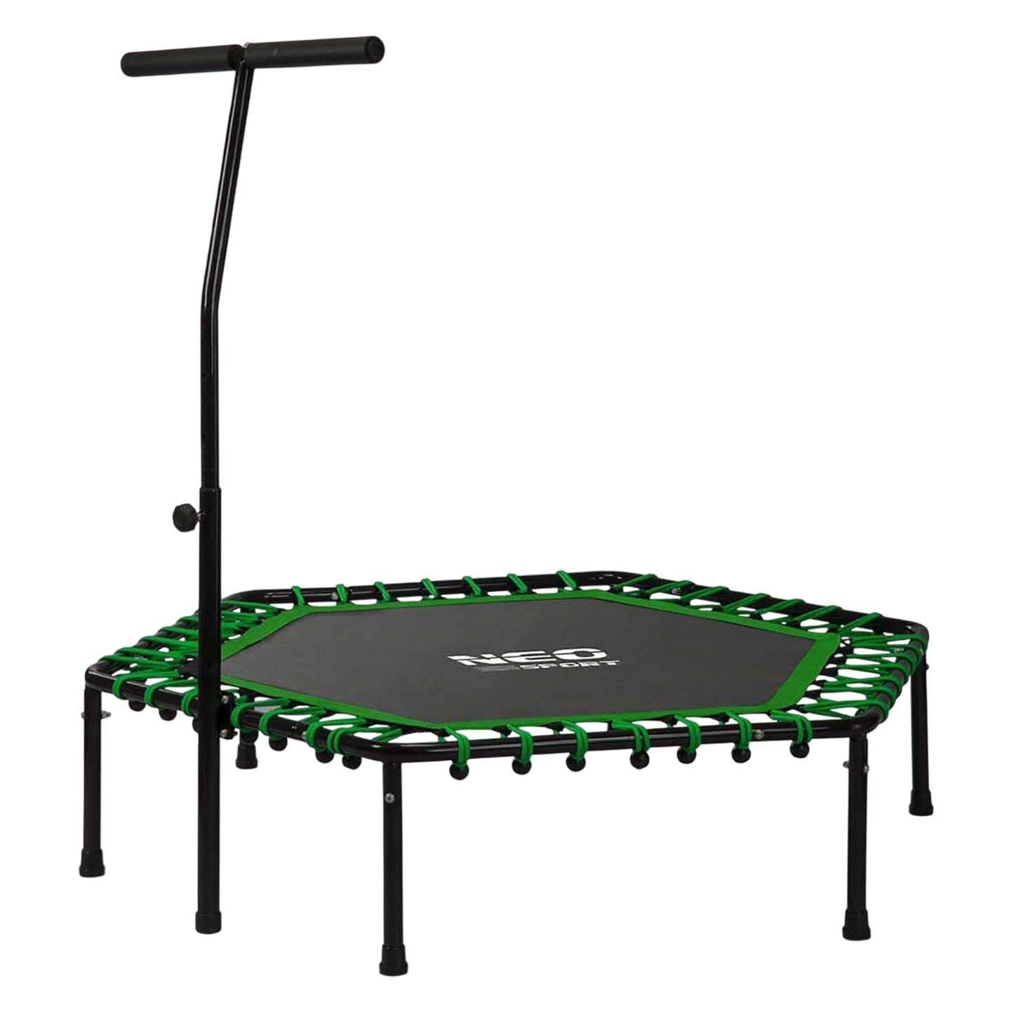 Fitness Trampoline with Handle 127 cm Neo-Sport - Hexagonal Green