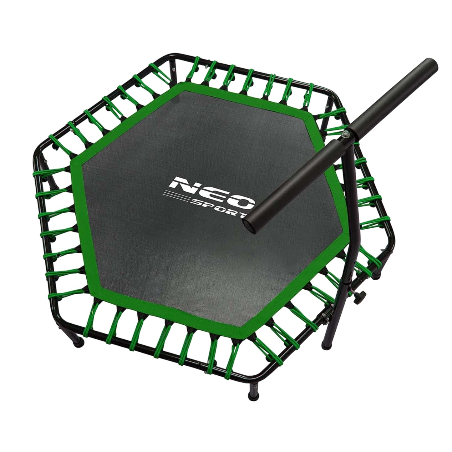 Fitness Trampoline with Handle 127 cm Neo-Sport - Hexagonal Green