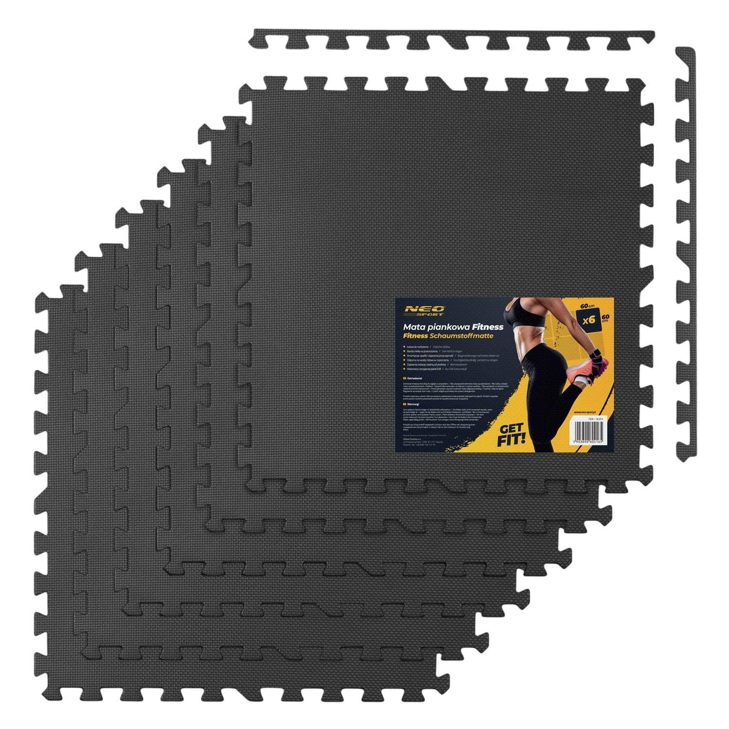 Fitness mat in foam plastic 180 x 120 cm - Neo-Sport