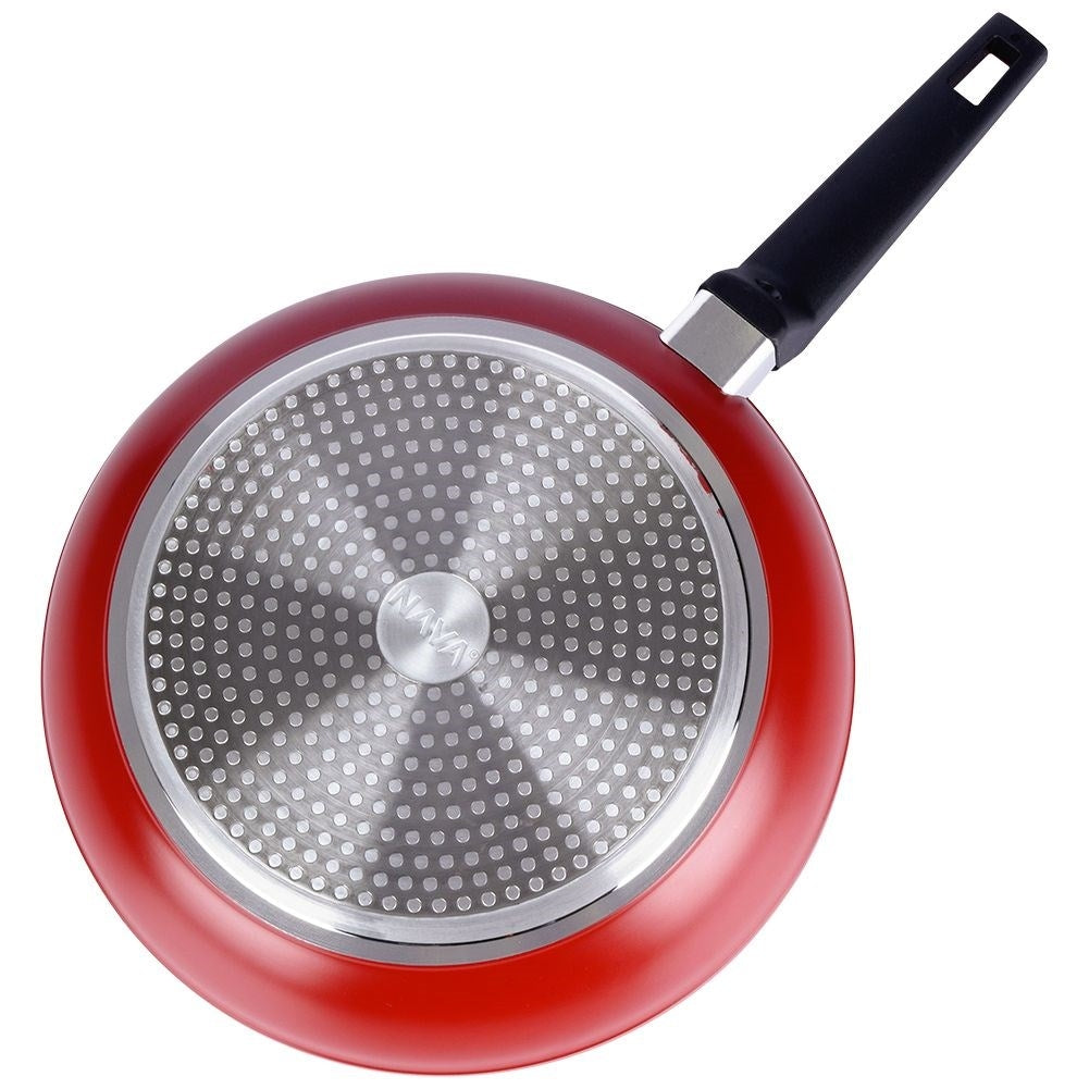 Five-layer frying pan with non-stick granite coating