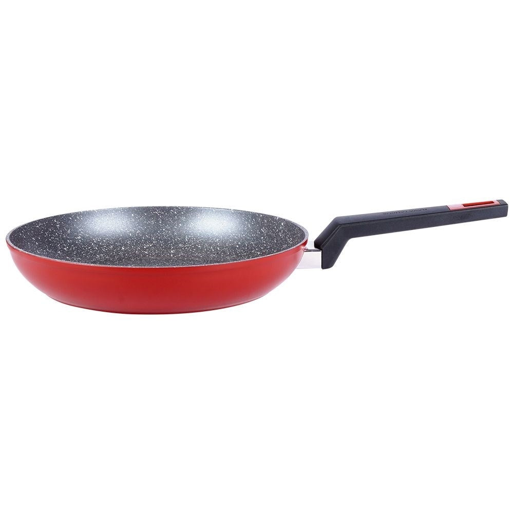 Five-layer frying pan with non-stick granite coating